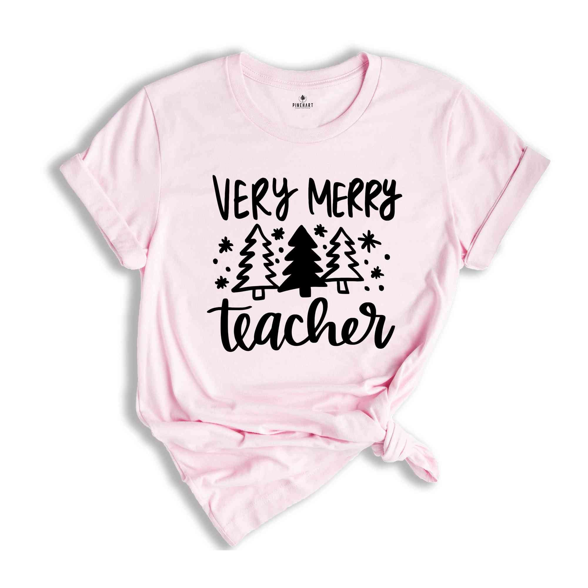 Verry Merry Teacher Shirt, Christmas Teacher Shirt, Teacher Gift, Christmas Shirt, Christmas Gift, Christmas Party Shirt, New Year Shirt