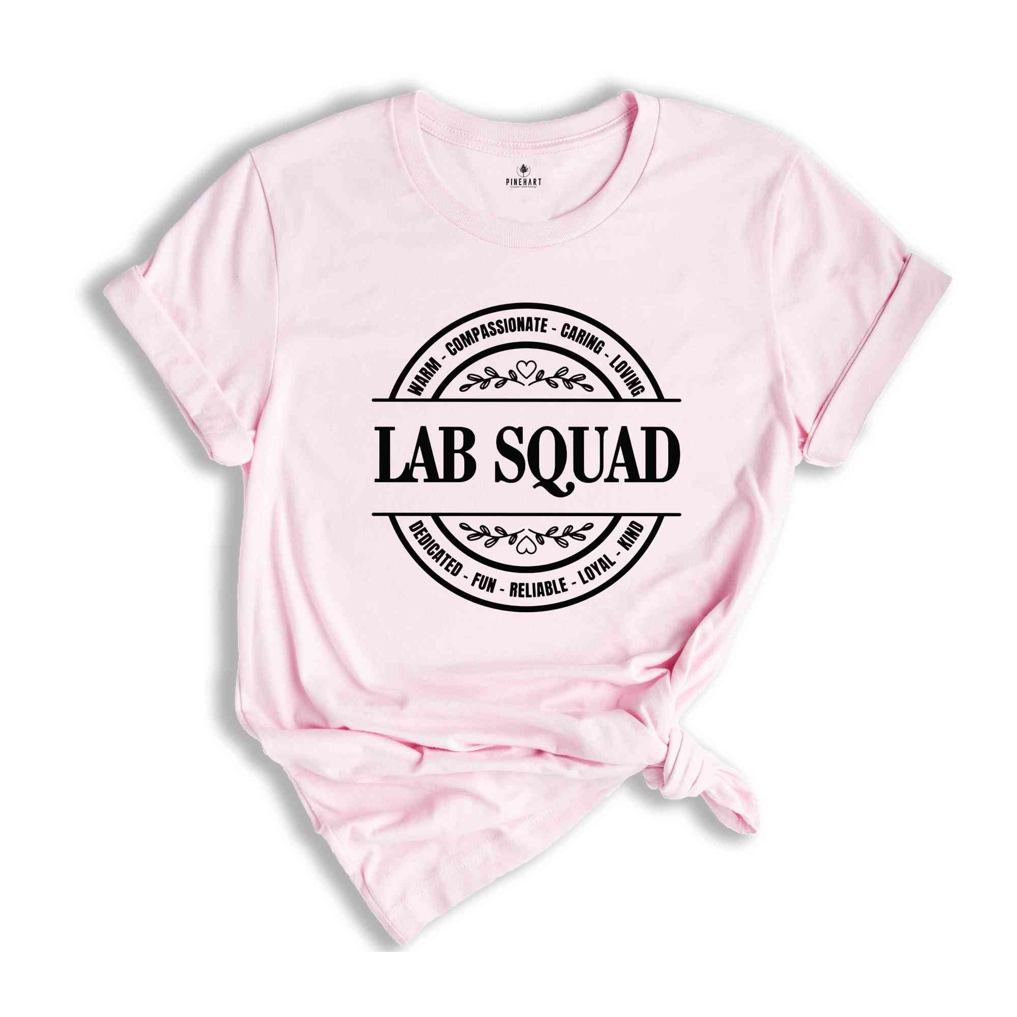 Lab Squad Shirt, Lab Staff Appreciation, Lab Worker Shirt, Technician Tech Tee, Lab Tech Shirt, Phlebotomist Gifts, Phlebotomy Shirt