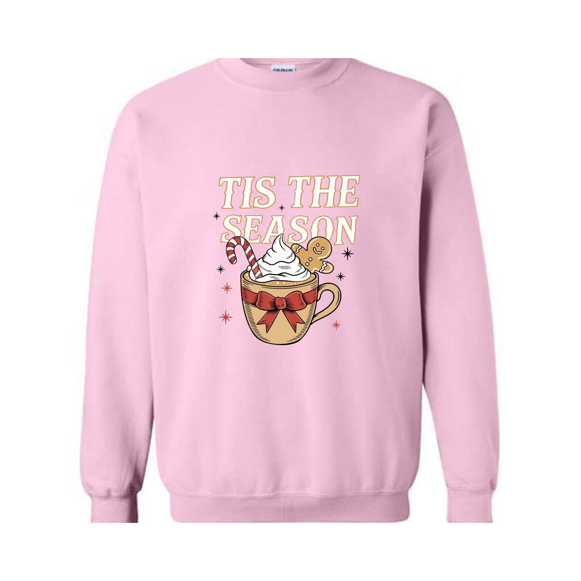 Tis the Season Sweatshirt, Christmas Coffee Sweat, Cute Christmas Sweatshirt, Gift for Mom