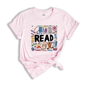 Read Shirt, Read Children's Books Teacher Shirt, Teacher Life Shirt, Teacher Shirt, Kindergarten Shirt, Gift For Teacher