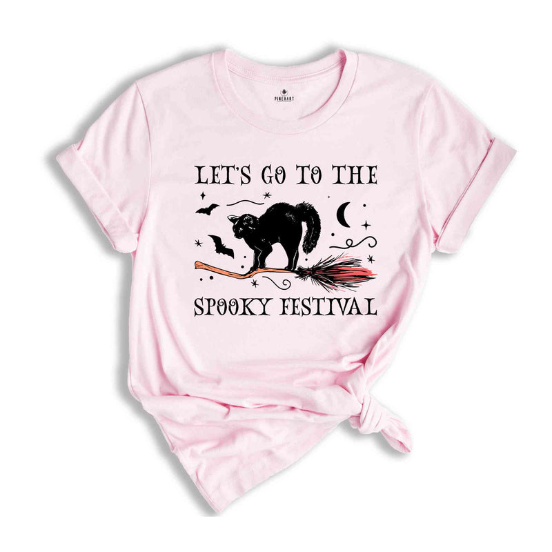 Let's Go To The Spooky Festival Shirt, Spooky Season Shirt, Halloween Cat Shirt, Cat Lover Shirt, Halloween Gift, Halloween Shirt