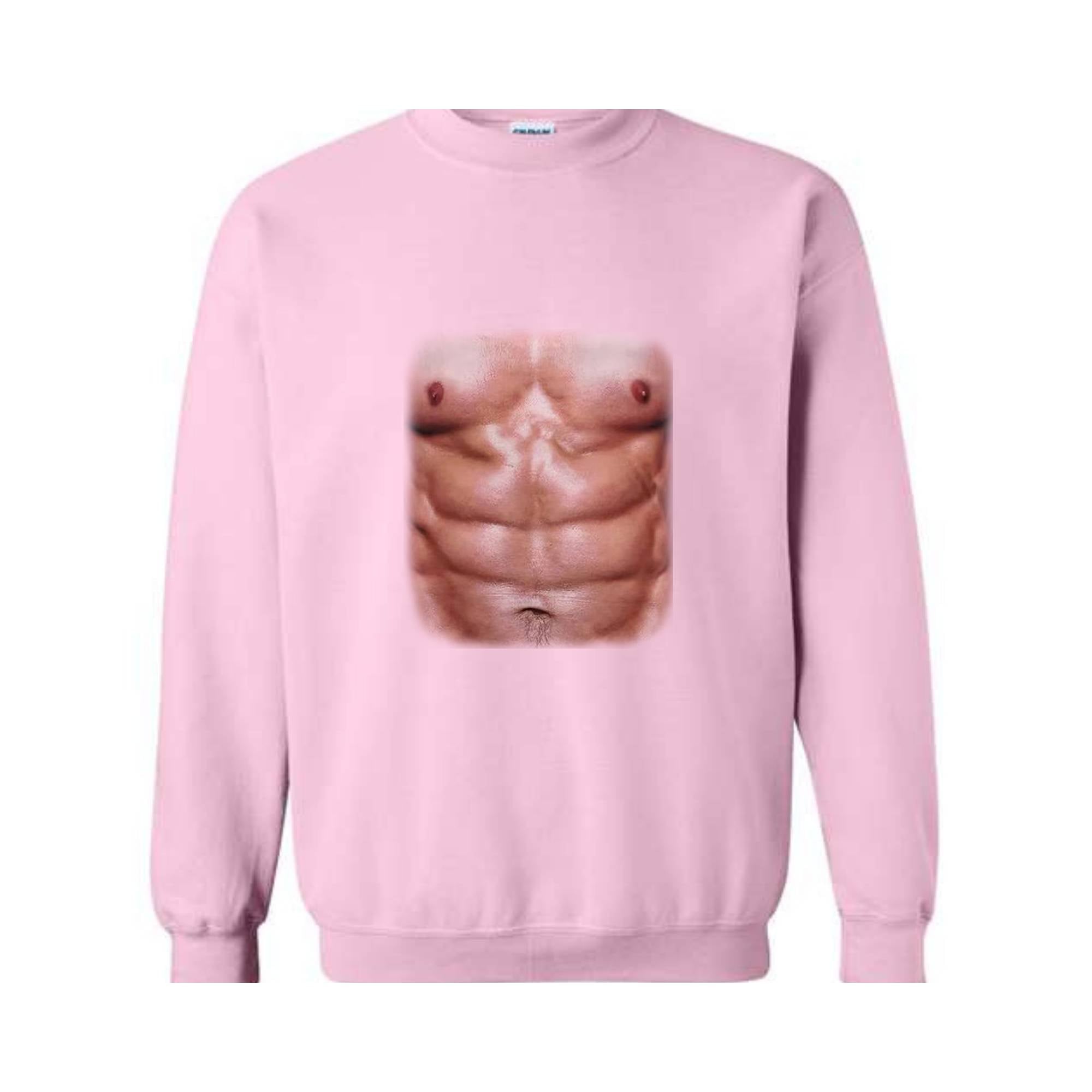 Chest Six Pack Muscles Sweatshirt, Bodybuilder , Funny Gym , Present Dad , Workout , Fitness Lover