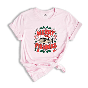 Merry Fishmas Shirt, Fish Christmas Shirt, Fishing Lover Shirt, Christmas Gift, Fisher Christmas Shirt, Dad Christmas Shirt, Fishing Shirt