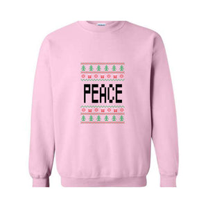 Peace Come In Peace Sweatshirt, Cute Christmas Couple Sweatshirt, Husband Christmas Sweater, Christmas Party Shirt, Christmas Couple Gift