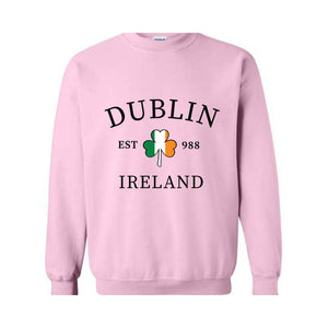 Custom Ireland Cities Sweatshirt, Irish Sweatshirt, Personalized Irish Hoodie, St. Patrick's Sweatshirt, Irish Pride