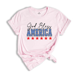 God Bless America T-Shirt, Retro America Shirt, Independence Day Tee, 4th Of July Shirt, 4th Of July Gifts