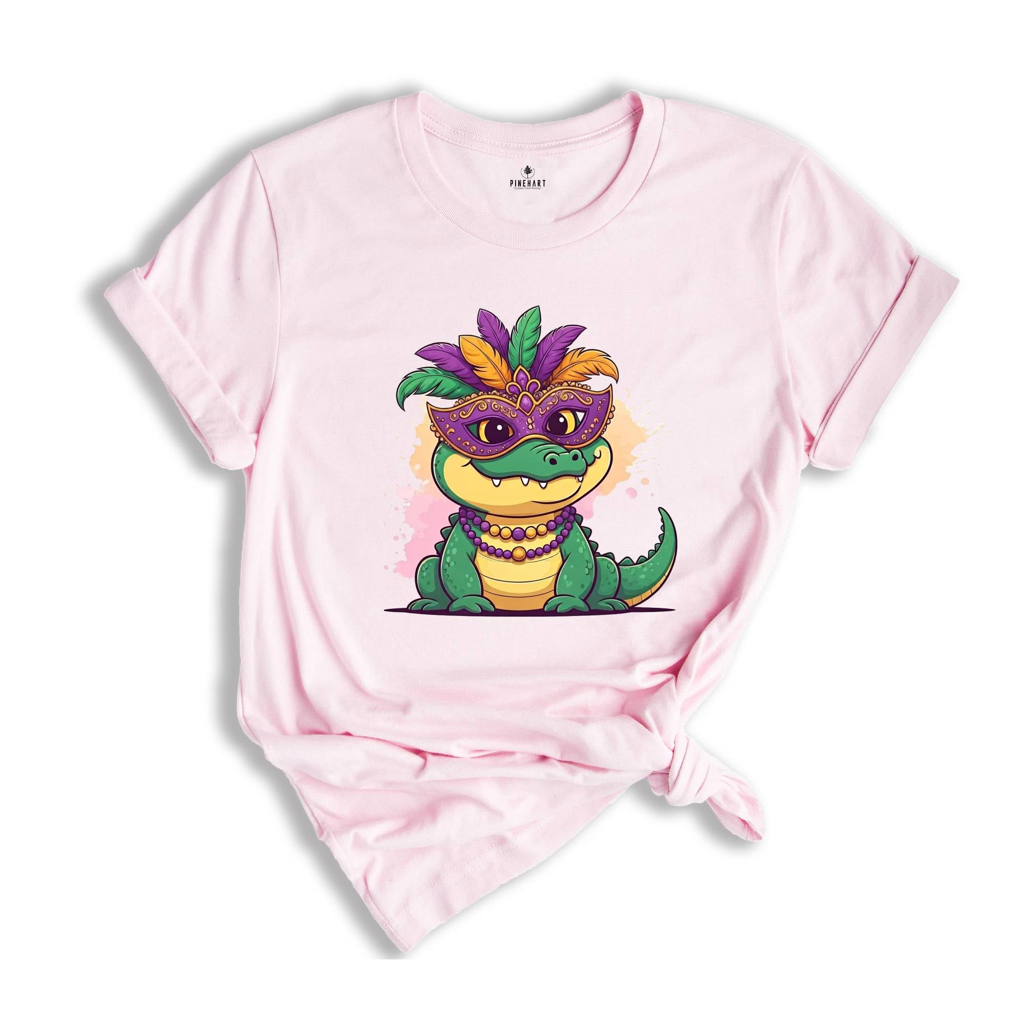 Mardi Gras Crocodile Shirt, Mardi Gras Tshirt, Mardi Gras Alligator Shirt, Fat Tuesday Tee, Mardi Gras Carnival Shirt, Mardi Gras Lover Tee