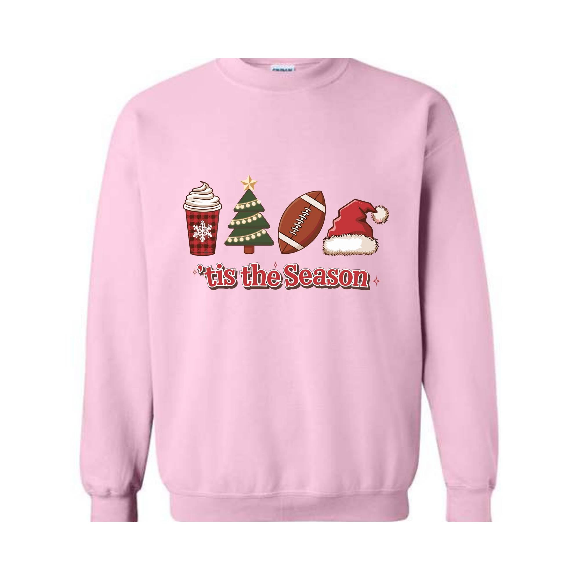 Tis the Season Sweatshirt, Christmas Sweat, Funny Christmas Sweater, Football Sweatshirt