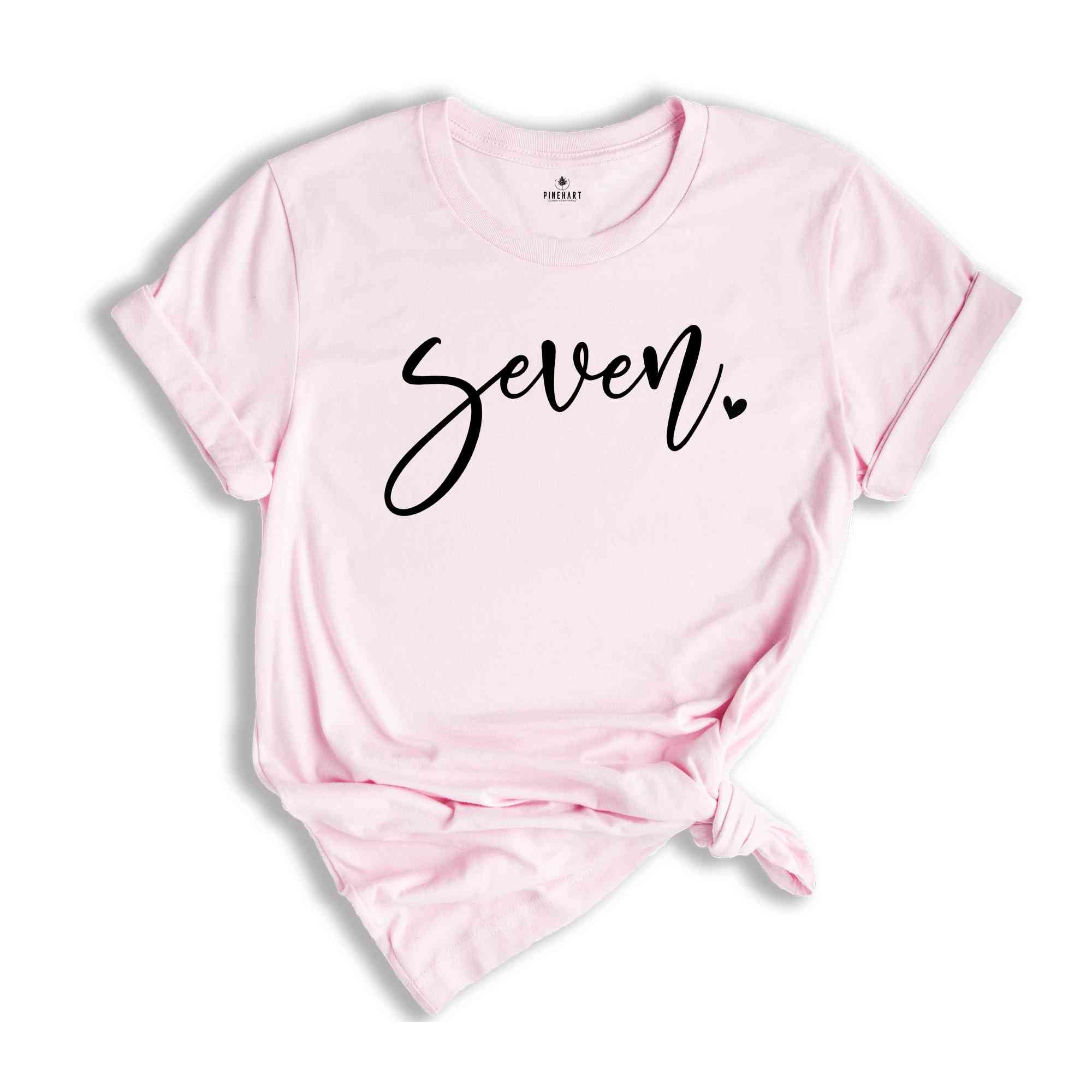 Seven Birthday Shirt Girl, 7 Year Old Birthday Gift, Seven Birthday Gift, Birthday Party Shirt, Seven Year Old Birthday Shirt, Bday Tie Dye