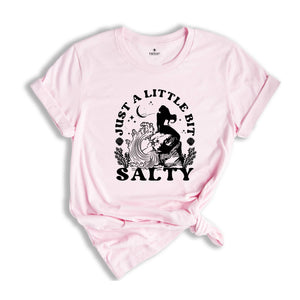 Just a Little Bit Salty Shirt, Funny Mermaid Squad Shirt, Mermaid Party T-Shirt, Mermaid Birthday T Shirt, Bridal Party Shirt, Girls Mermaid