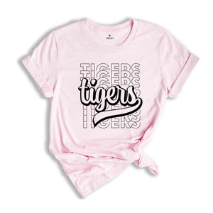 Tigers Mascot Shirt, Team Mascot Shirt, Tigers Team Shirt, Tigers Team Spirit Shirt, Tigers Fan Shirt, Tigers School Shirt