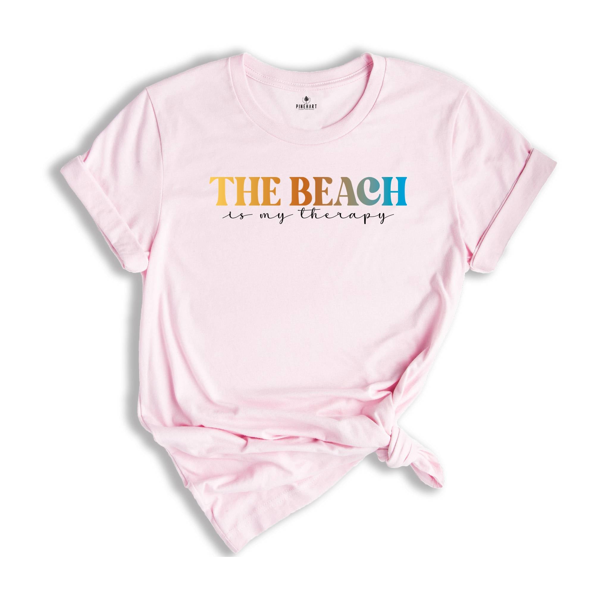 The Beach Is My Therapy Shirt, Beach T-Shirt, Therapy Tee, Beach Shirt, Travel Shirt, Summer Shirt, Cozy T-Shirt