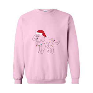 Christmas Dachshund Sweatshirt, Santa Dachshund Sweatshirt, Cute Dachshund Sweatshirt, Holiday Dachshund Sweatshirt , Dachshund Sweatshirt