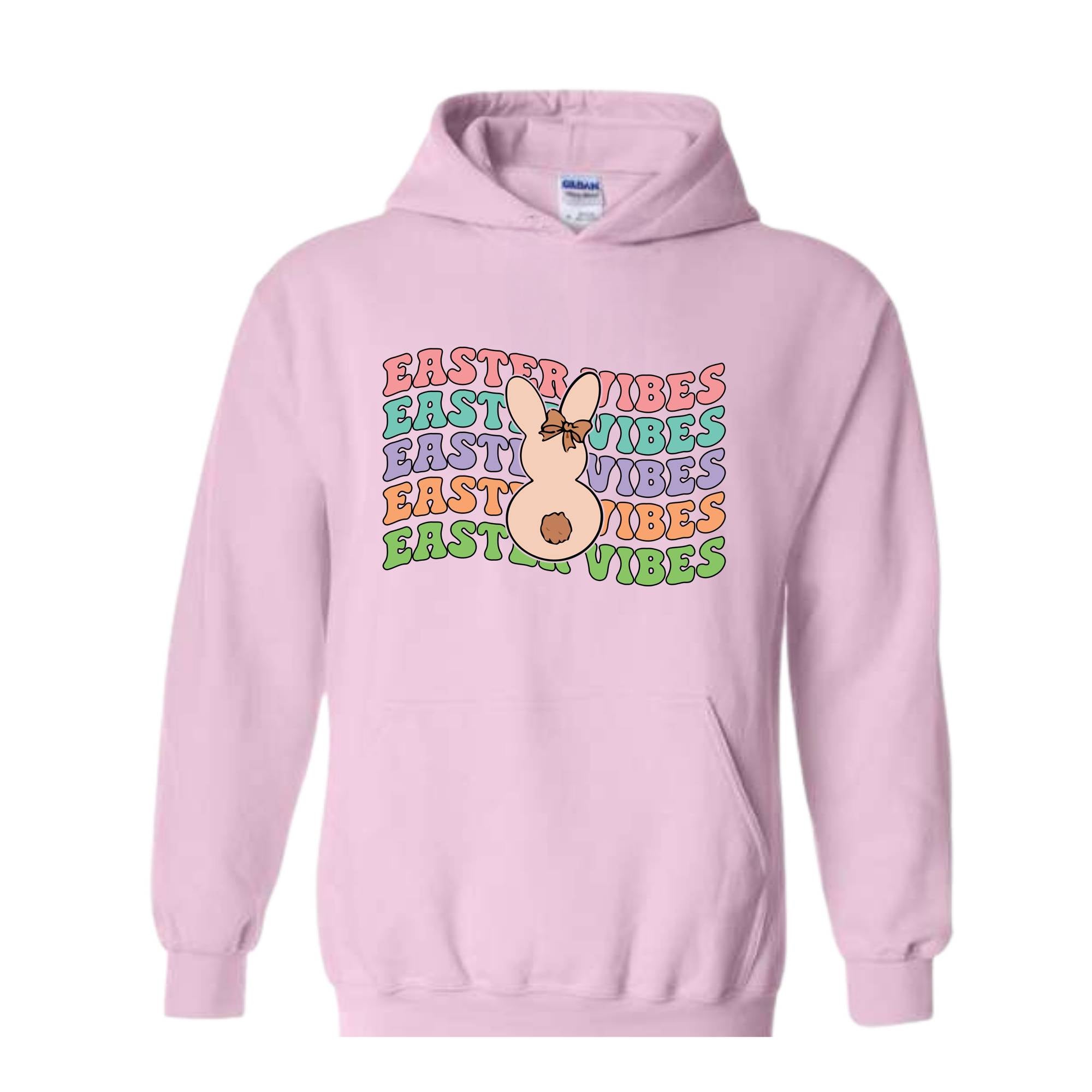 Easter Vibes Hoodie, Happy Easter Sweater, Easter Bunny, Easter Holiday Hoodie, Easter Gifts