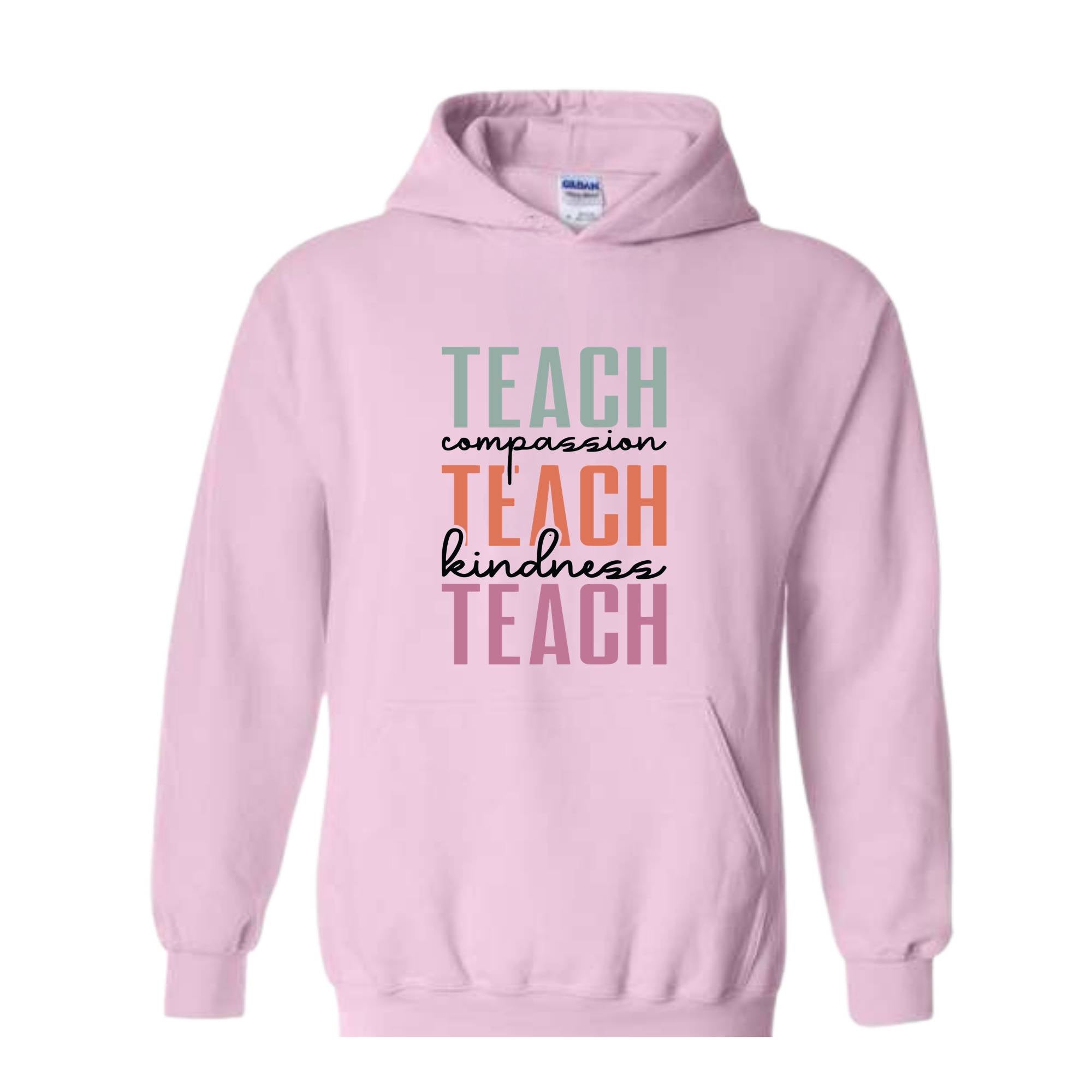 Cute Teach Sweatshirt, Compassion Kindness Confidence Teacher Sweatshirt, Teacher Appreciation Gifts, Group Teacher Sweatshirt, New Teacher