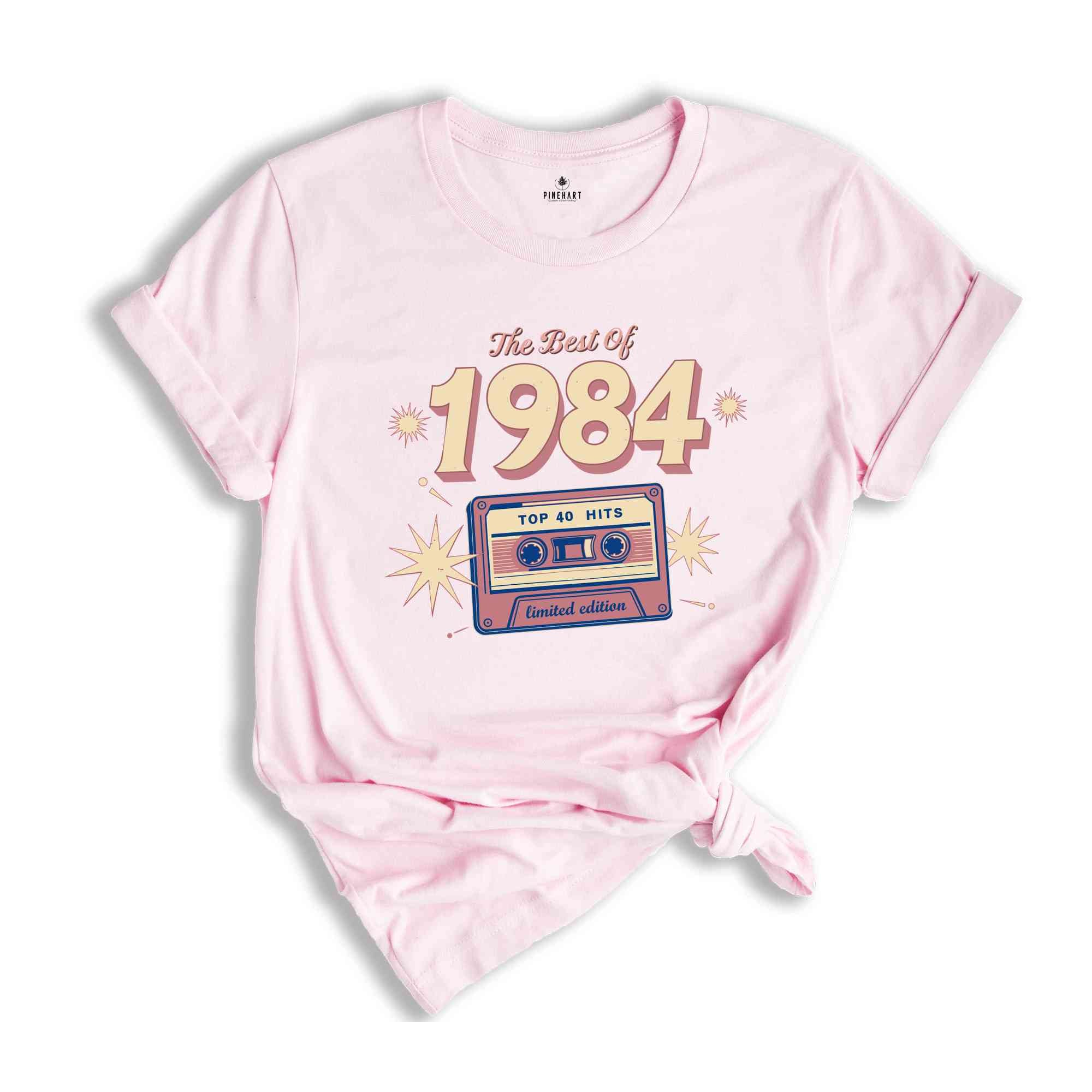 The Best Of 1984 Shirt, 40th Birthday Shirt, Retro 1984 Birthday Shirt, 80's Hits, Women's 40th Birthday Shirt, 40th Anniversary Shirt