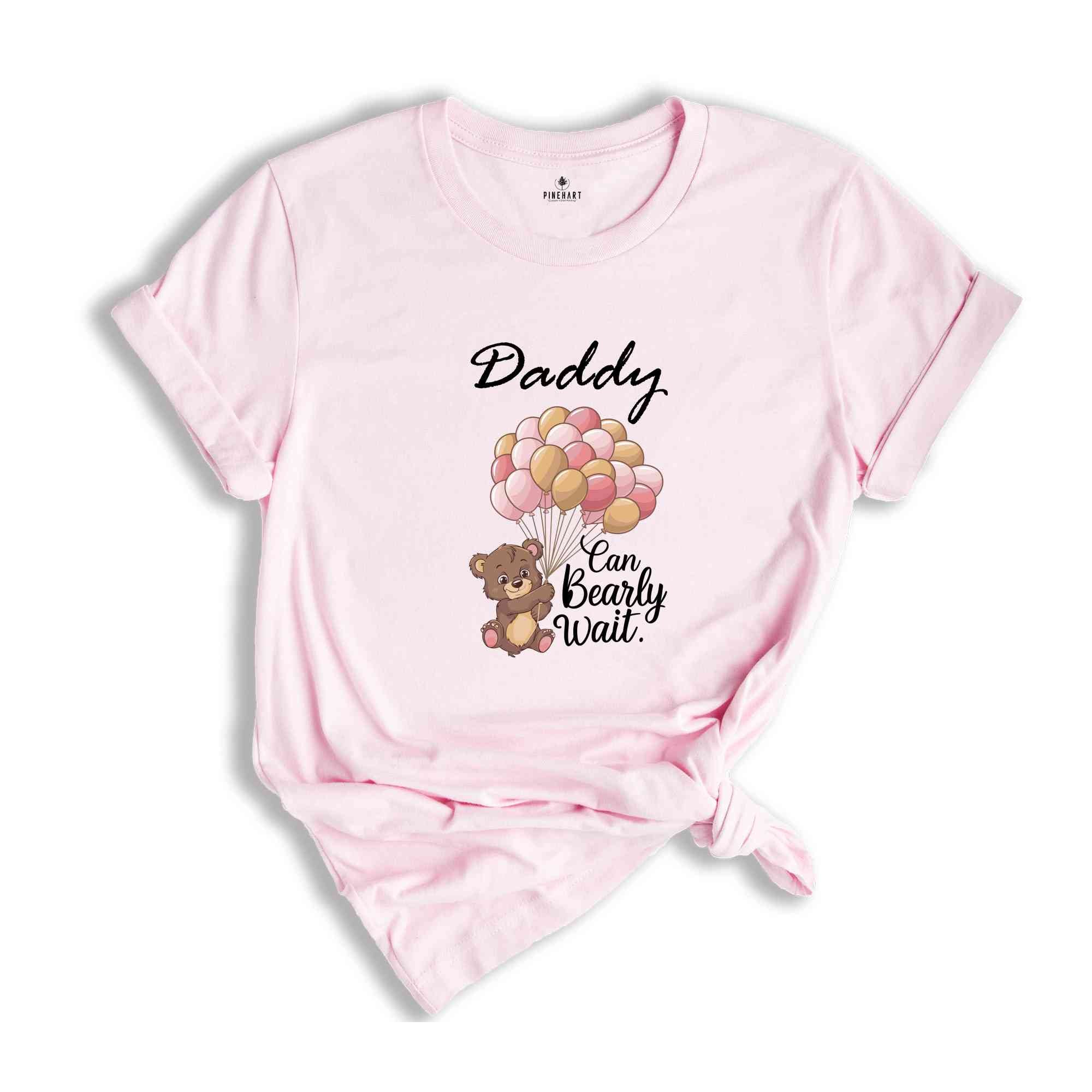 Can Bearly Wait Baby Shower Shirts - girl baby shower, mom dad grandma brother, baby bear, pink bear baby shower