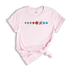 The Planets of The Solar System Shirt, Space Shirt, Space Planet Shirt, Galaxy Tee, Astronaut Shirt, Space Science Shirt, Milky Way