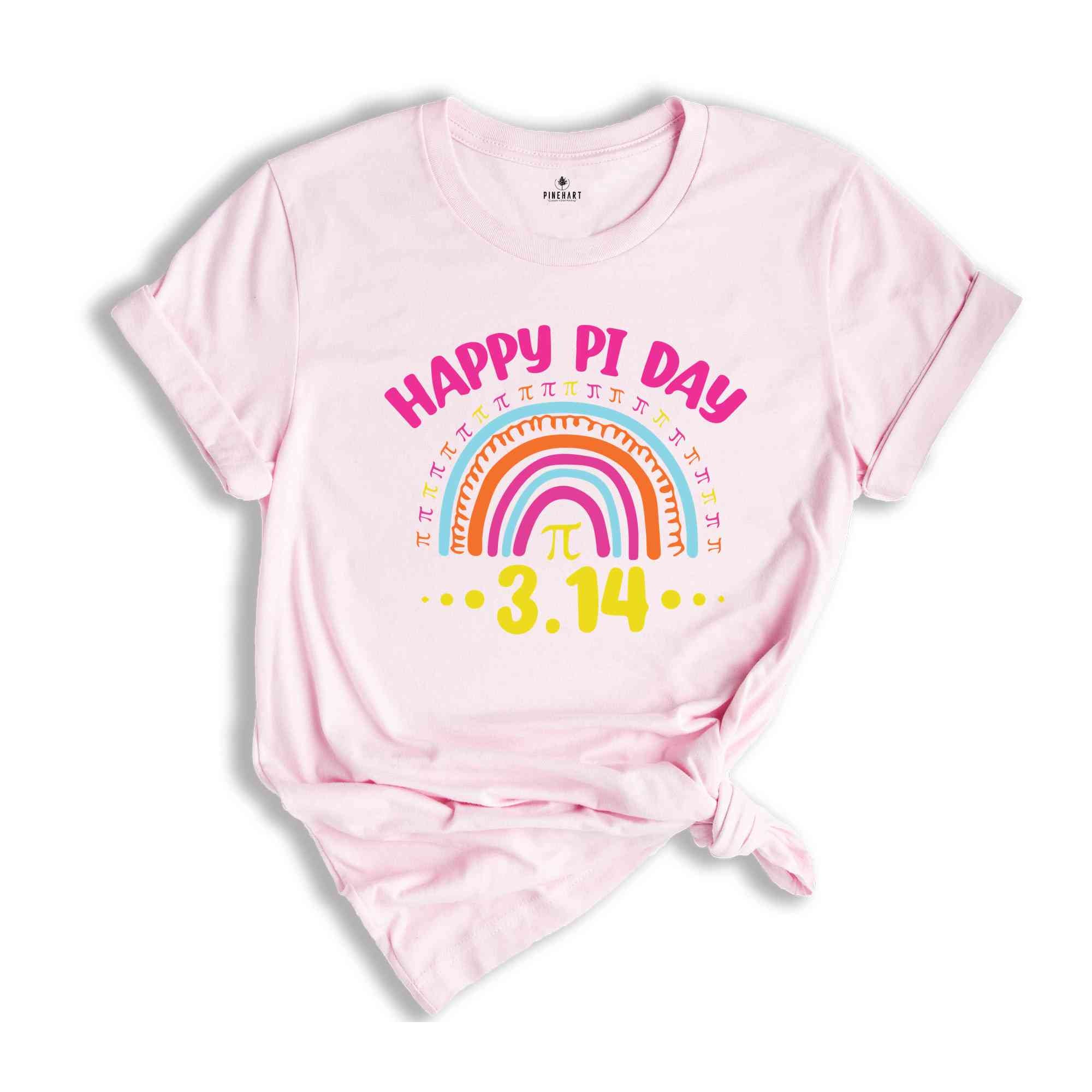 Pi Day Shirt, Funny Math Shirt, Math Lover Gift, Rainbow Pi Tee, Happy 3.14 Pi Symbol Shirt, Gift For Teacher