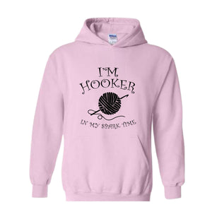 Funny Crochet Sweatshirt, Crafter Hoodie, Knitting Gift, Mothers Day Hoodie, Yarn Lover Sweater, Quilter Sweatshirt, Mom Sweatshirt