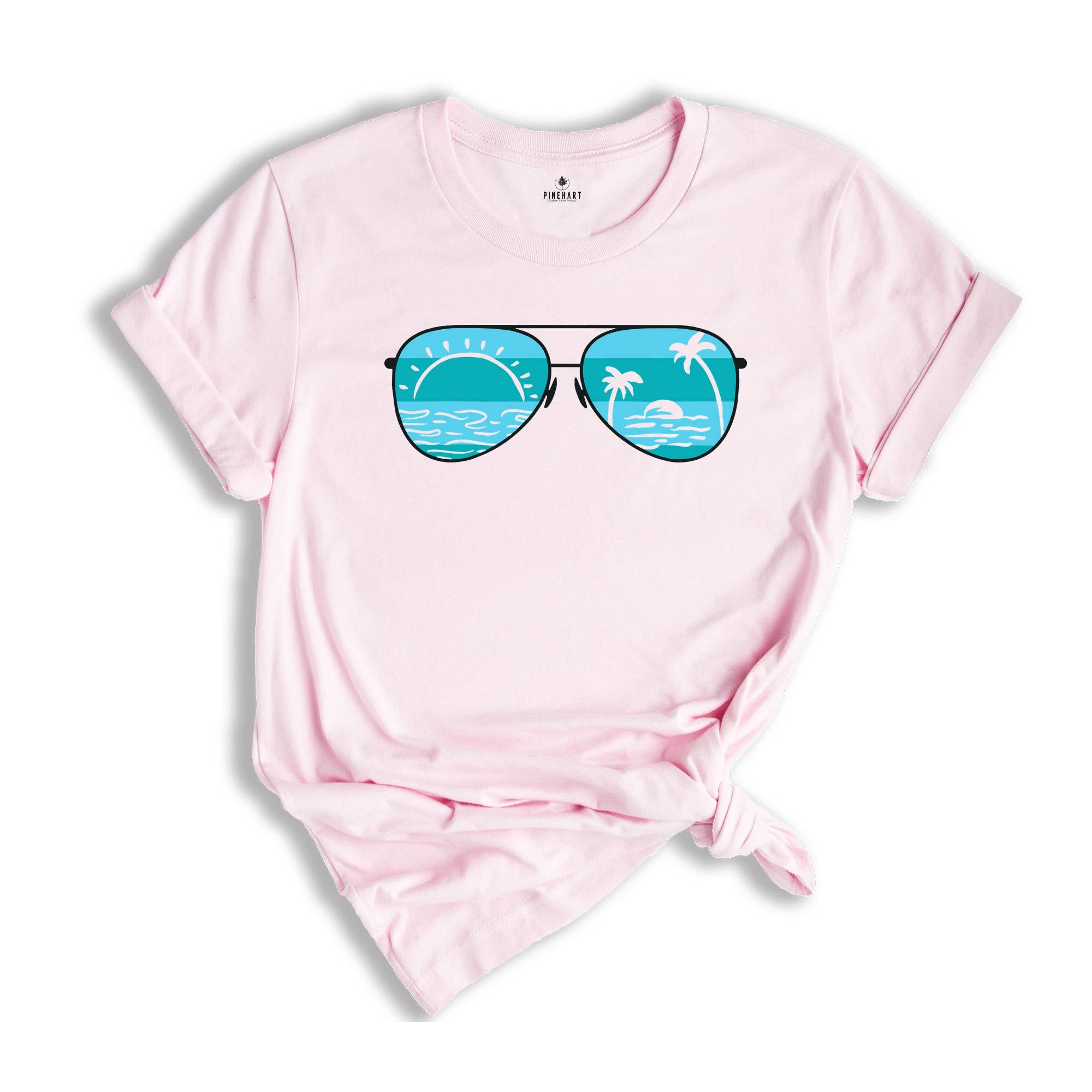 Vintage Sunset Sunglasses Shirt, Summer T-Shirt, Summer Vacation Tee, Summer Vibes Shirt, Beach Shirt, Trip Mode on Shirt, Summer Break