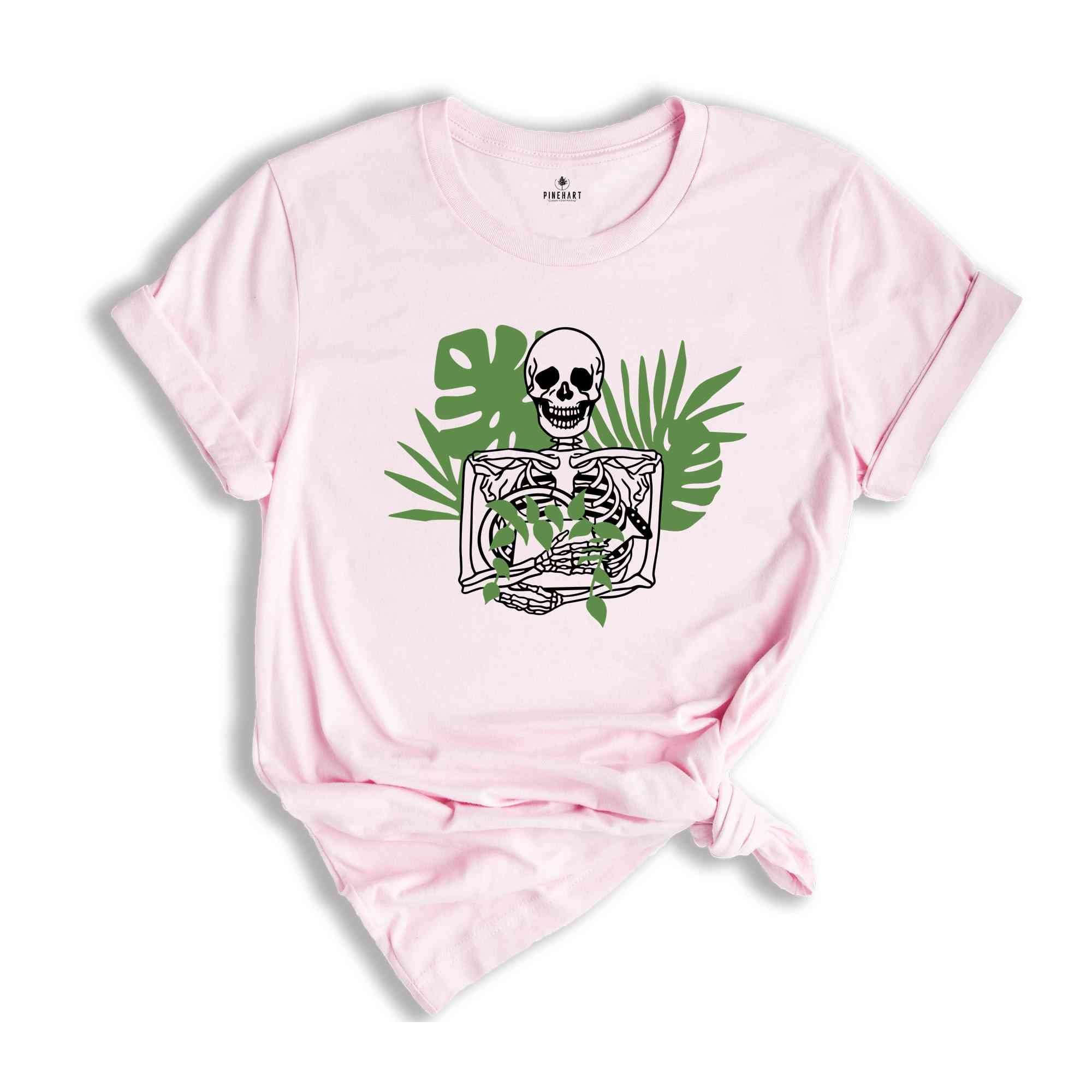 Skeleton Plant Lover Shirt, Gardening Shirt, Skeleton Gardener, Gift For Plant Lover, Plant Lover T-shirt, Floral Shirt, Plant Mom Gift