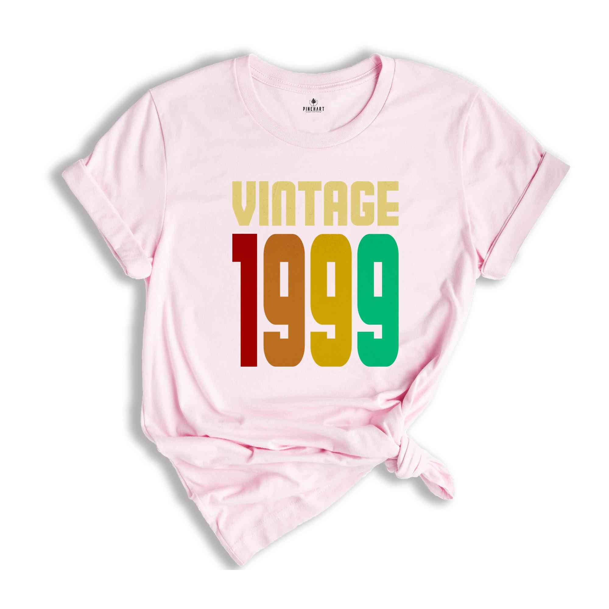 Vintage 1999 Shirt, 25th Birthday Shirt, 25th Birthday Gift Women, 25 Years Birthday Shirt, 1999 Birthday Shirt, Retro 25th Birthday Tee