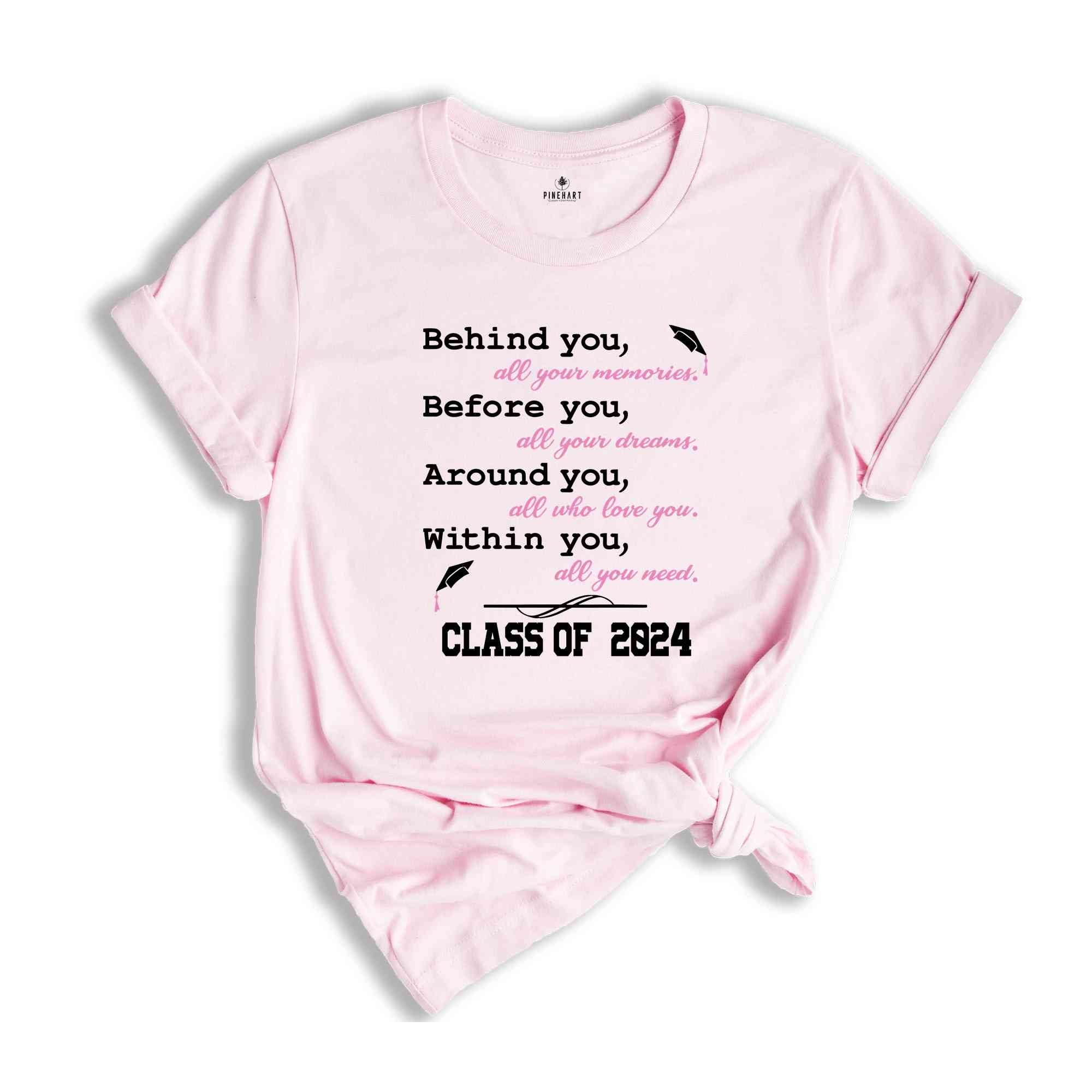 Graduation Saying Class of 2024, Senior 2024 Shirt, Class Of 2024 Shirt, Graduation T-Shirt, Graduation Party, Senior Squad