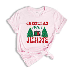 Christmas Movie Junkie Shirt, Retro Christmas Shirt, Christmas Shirt, Holiday Shirt, Vintage Christmas Shirt