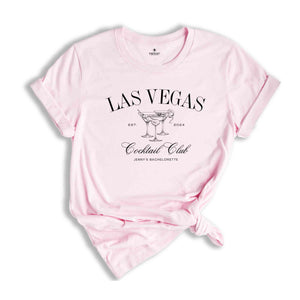 Las Vegas Bachelorette Shirt, Retro Cocktail Club Bach Trip T-Shirt, Bachelorette Party Shirts, Bachelorette Wedding Shirt, Drink T-Shirt