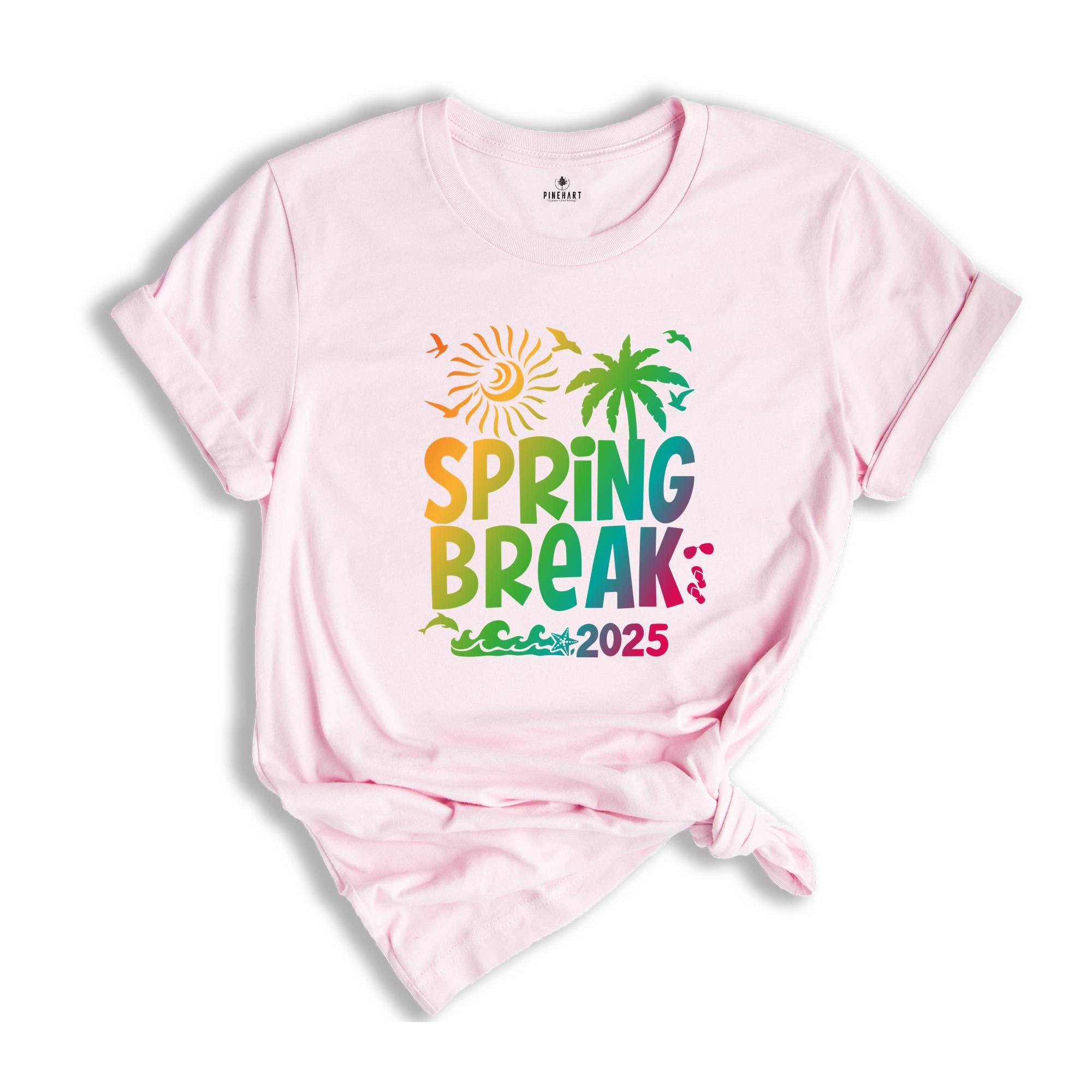 Spring Break 2025 Shirt, Beach Vibes 2025 Shirt, Beach Shirts, Family Matching Shirt, Vacation Shirt, Gift for Friends, Summer Shirt