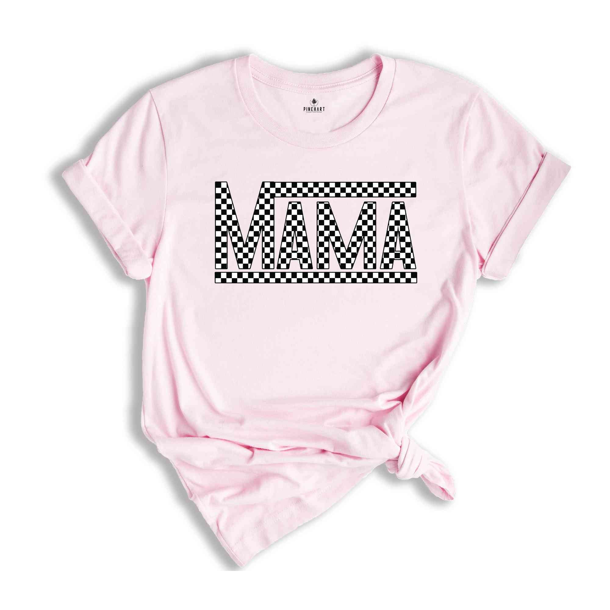 Retro Checkered Mama Shirt, Mothers Day Shirt, Vintage Mama Shirt, Mothers Day Gift, Mama Shirt, Motherhood Shirt, New Mom