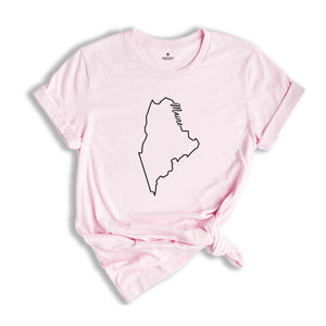 Maine State Shirt, The USA State Shirt, Maine USA Shirt, Maine Map Outline Shirt, US Outline Shirt, United States Shirt