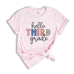 Hello Third Grade Shirt, Back To School Shirt, First Day Of School Shirt, Hello School Shirt, Grade Shirt, Teacher Shirt, School Shirt