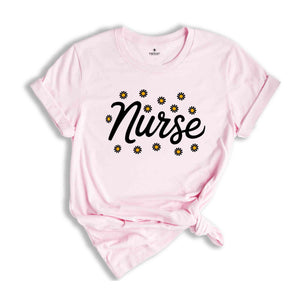 Floral Nurse shirt, Nurse Practitioner, RN Registered Nurse Shirt, CRNA Shirt, Gift for Nurse appreciation, ER Nurse Shirt