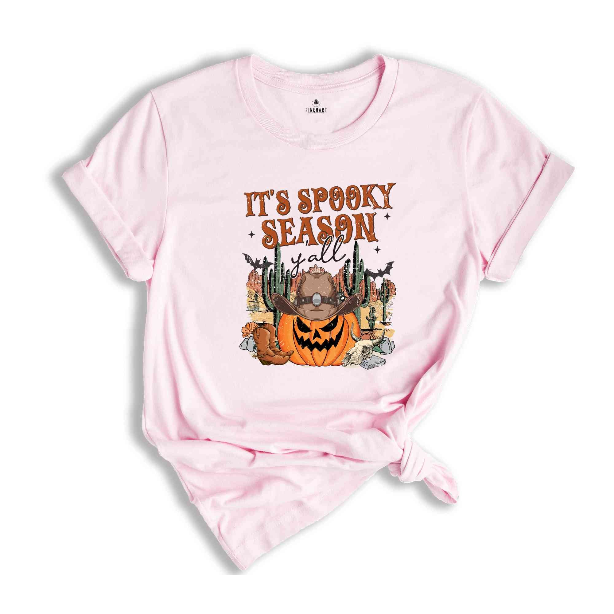 It's Spooky Season Y'All T-Shirt, Scary Pumpkin Shirt, Funny Halloween Shirt, Sartastic Halloween Shirt, Funny Halloween Tee, Halloween Gift