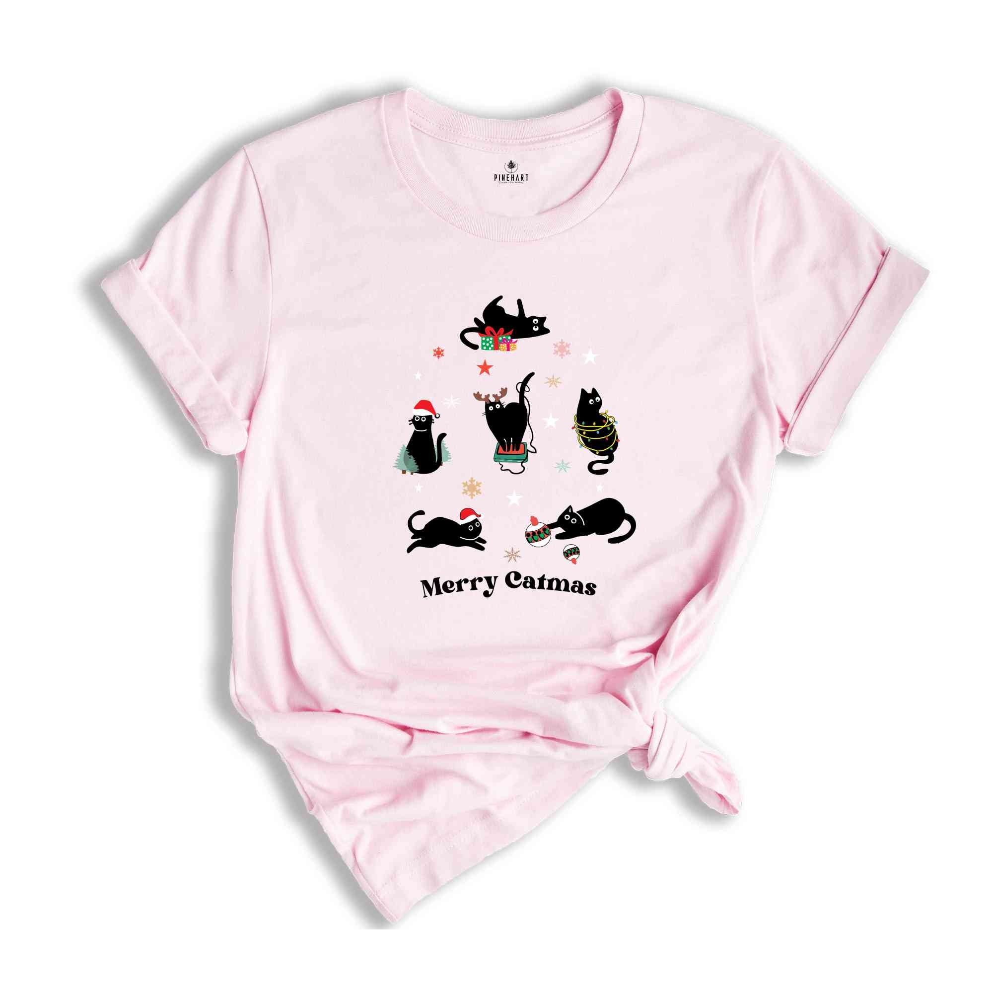 Cat Christmas shirt,Funny Christmas Cat Shirt, Meowy Christmas Shirt,Cat Lover Christmas Shirt,Christmas Shirt ,Holiday Shirt