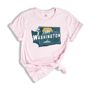 Retro State Of Washington Shirt, State Of Washington Shirt, State Shirt, Washington Lover Shirt, Family Trip Shirt, Travel Shirt