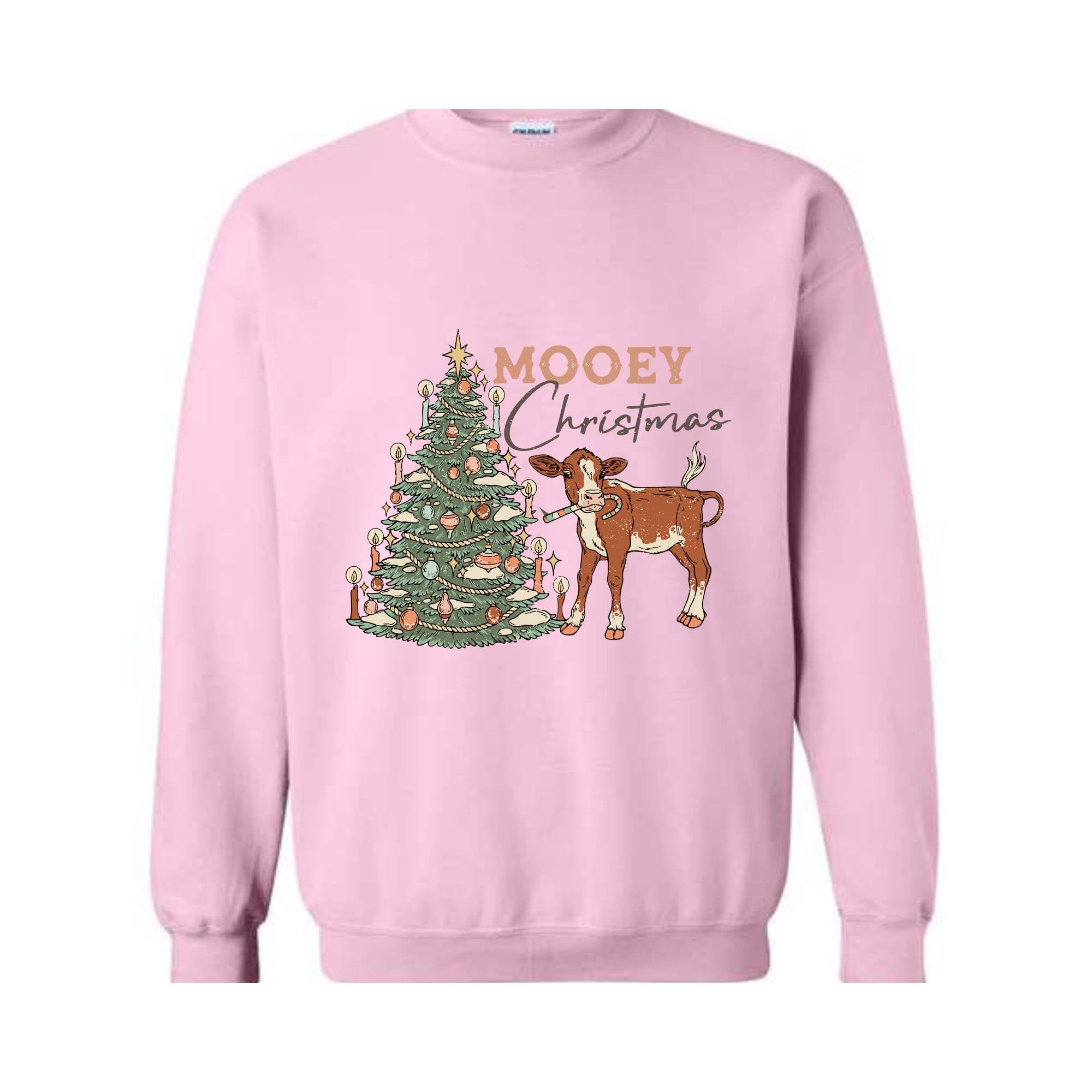 Mooey Christmas Sweatshirt, Western Christmas Sweatshirt, Cowboy Christmas Sweater, Country Christmas, Mooey Xmas