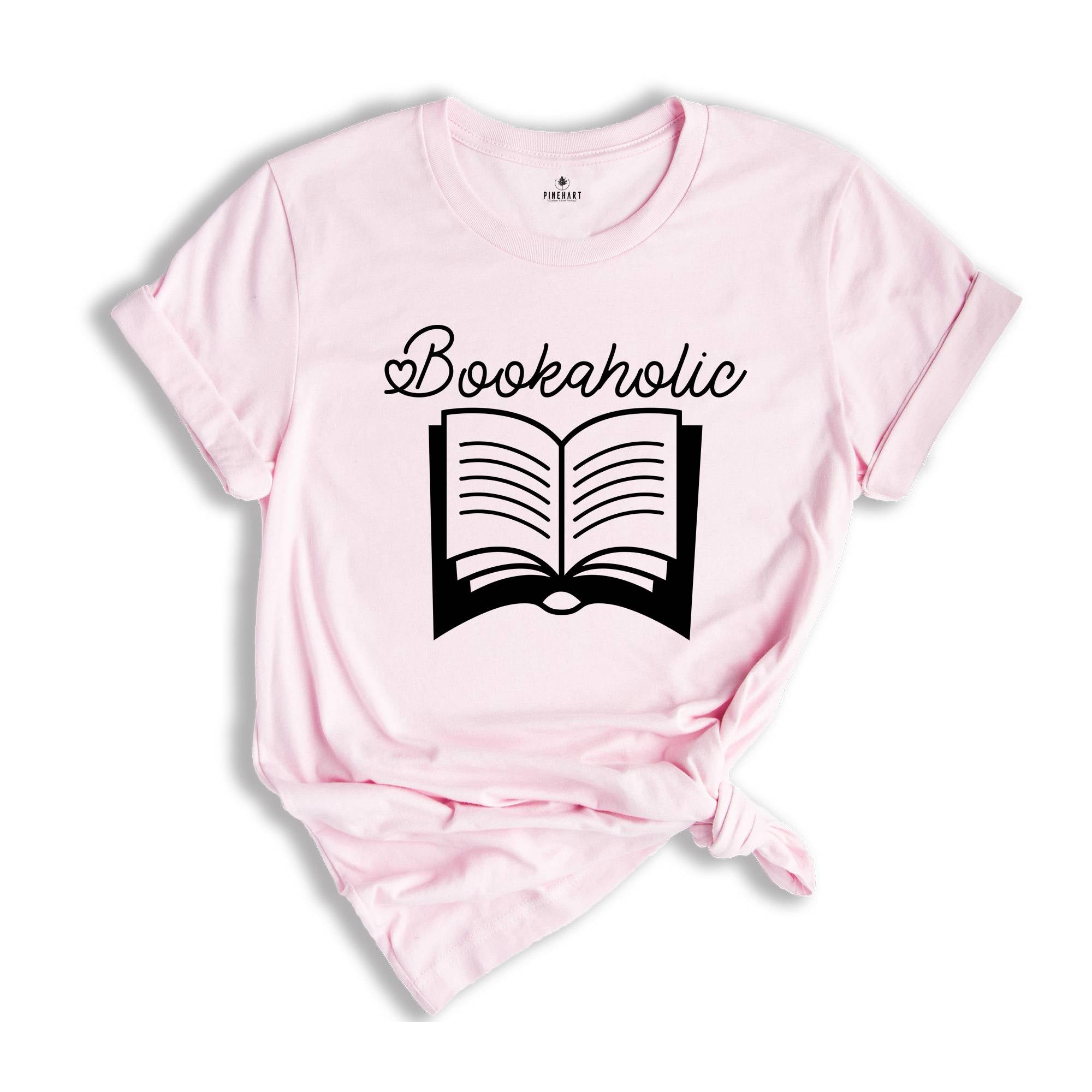 Bookaholic T-shirt, Library Lover Tee, Book Nerd Clothes, Book Lover Apparel, Bookworm Outfit, Gift for Student