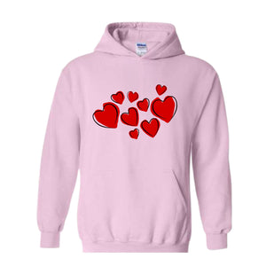 Heart Hoodie, Valentine Hoodie, Cute Valentine Hoodie, Valentine's Day Hoodie, Love Hoodie