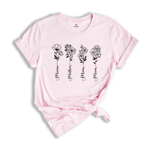 Floral Mother's Day Shirt, Mother's Day Gift, Cute Mom TShirt, New Mom Gift, Mama TShirt, Mom Flower Shirt, Mother's Day Shirt, Mom Shirt