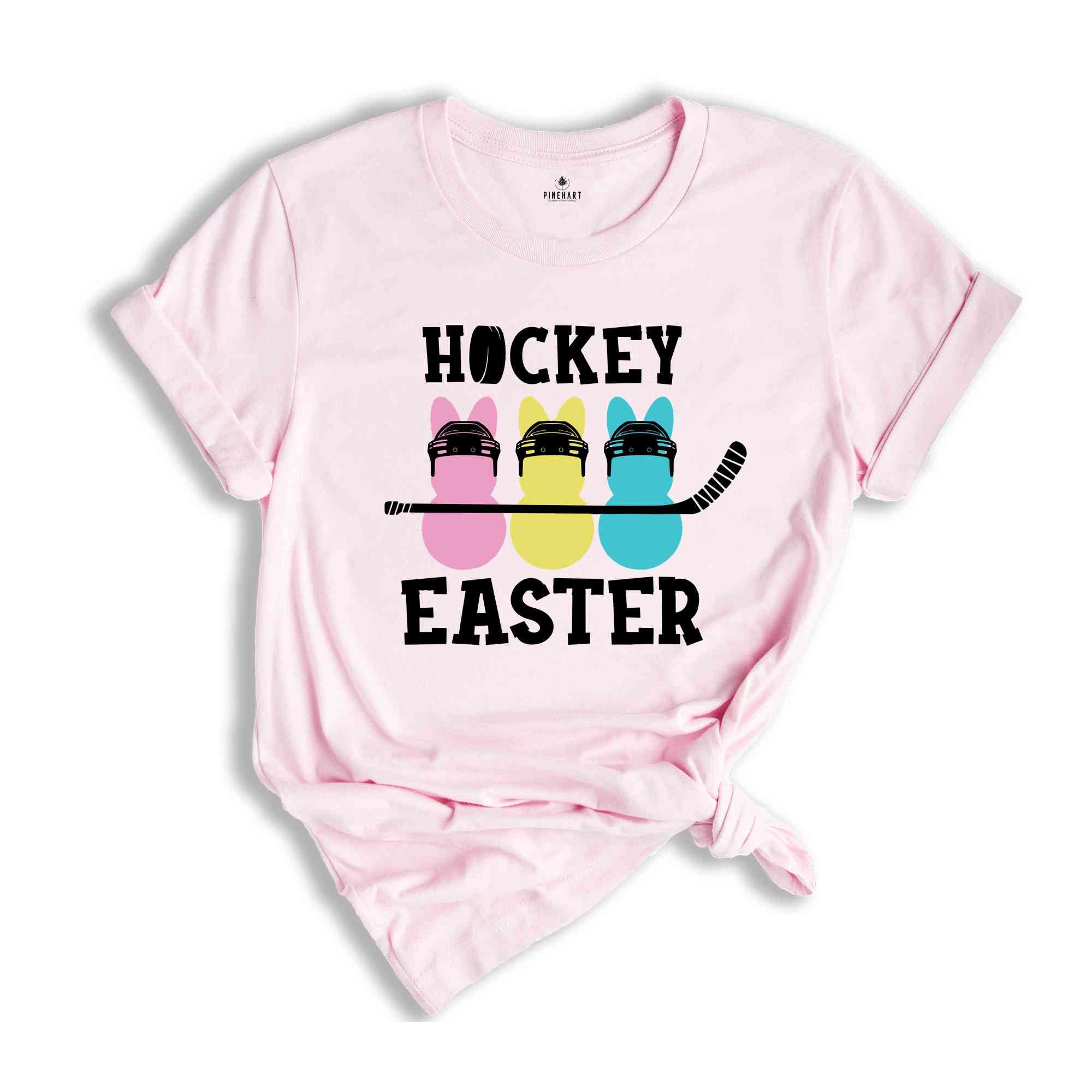 Hockey Easter Shirt, Hockey Lover Gift, Funny Easter Shirt, Easter Peeps T-Shirt, Hockey Kids Shirt, Cute Easter Bunny Shirt