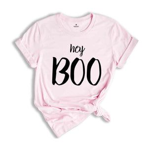 Hey Boo Shirt, Halloween Shirt, Trick or Treat, Fall Teacher Shirt, Custom Halloween Shirt, Halloween Party, Ghost Shirt, Fall Shirt