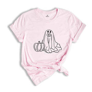 Ghost Dog Shirt, Cute Dog Ghost Tee, Dog Halloween Shirt, Cute Halloween Shirt, Ghost Cat T-Shirt, Funny Ghost Shirt