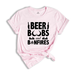 Beer Boobs And Bonfires Shirt, Funny Camping Shirt, Outdoor Shirt, Camp Lover Shirt, Beer Lover Shirt, Adult Humor Shirt, Funny Shirt Gift