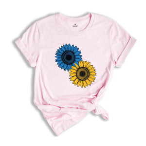 Sunflower Ukraine, Proud Ukrainian T-Shirt, Pray for Ukraine Tee, No War Ukraine, Ukraine Military Shirt