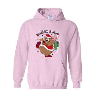 Lookin' Like A Snack Gus Christmas Sweatshirt, Funny Christmas Sweatshirt, Xmas Movie Sweater, Disneyland Christmas Sweatshirt