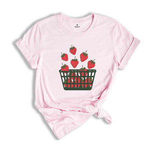 Strawberry Shirt, Foodie Shirt, Fruit Lovers Gifts, Strawberry Tee, Trending Shirt, Gardening Gifts, Summer Tee