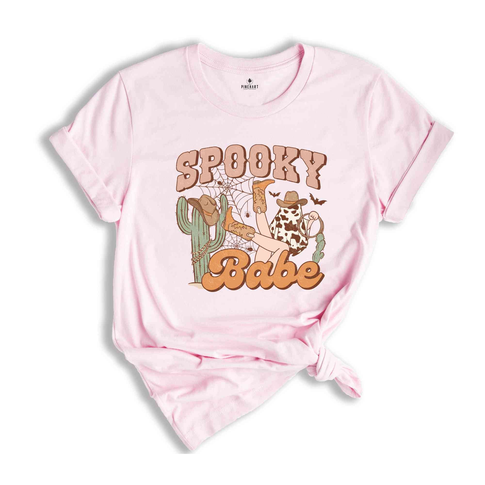 Spooky Babe Shirt, Western Halloween Shirt, Ghost Shirt, Halloween Party T-Shirt, Spooky Shirt, Ghost Shirt, Spooky Season Tee